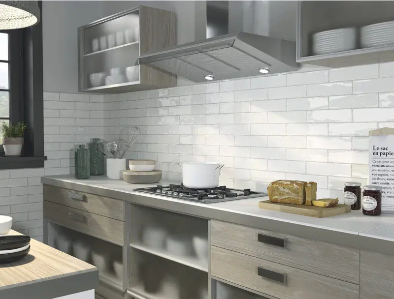 Altea White Gloss Wall Tile by Ape Tiles