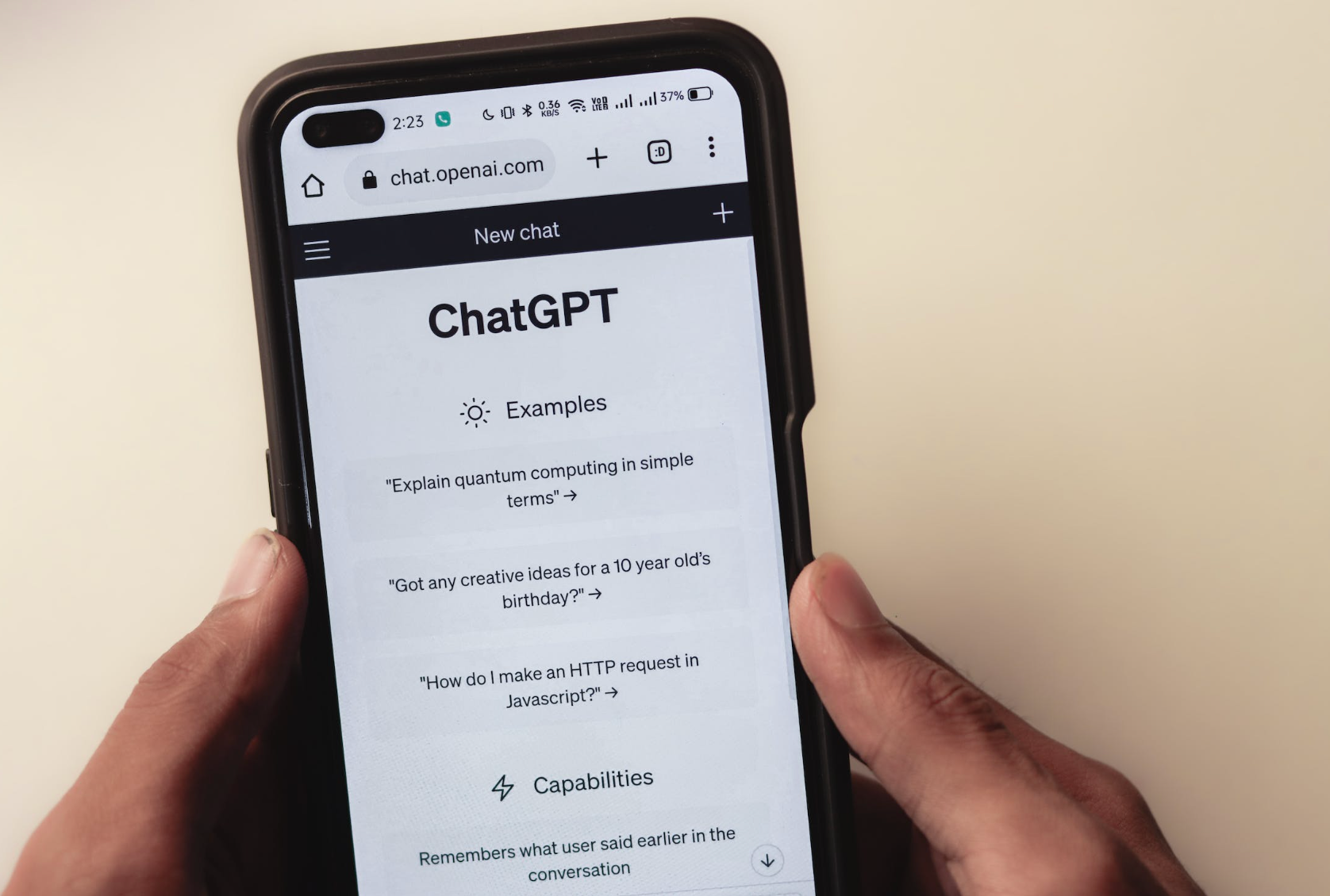 ChatGPT chat tool