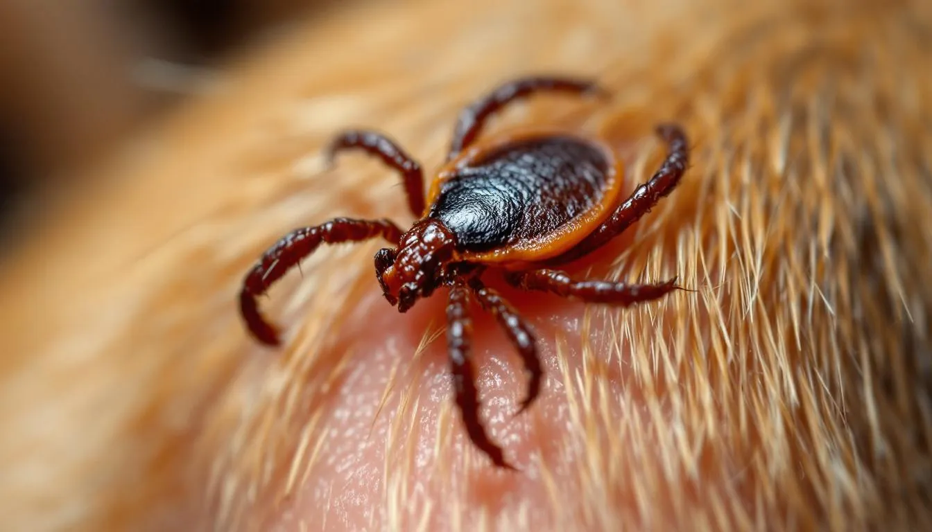 Embedded Fully Ticks on Dogs