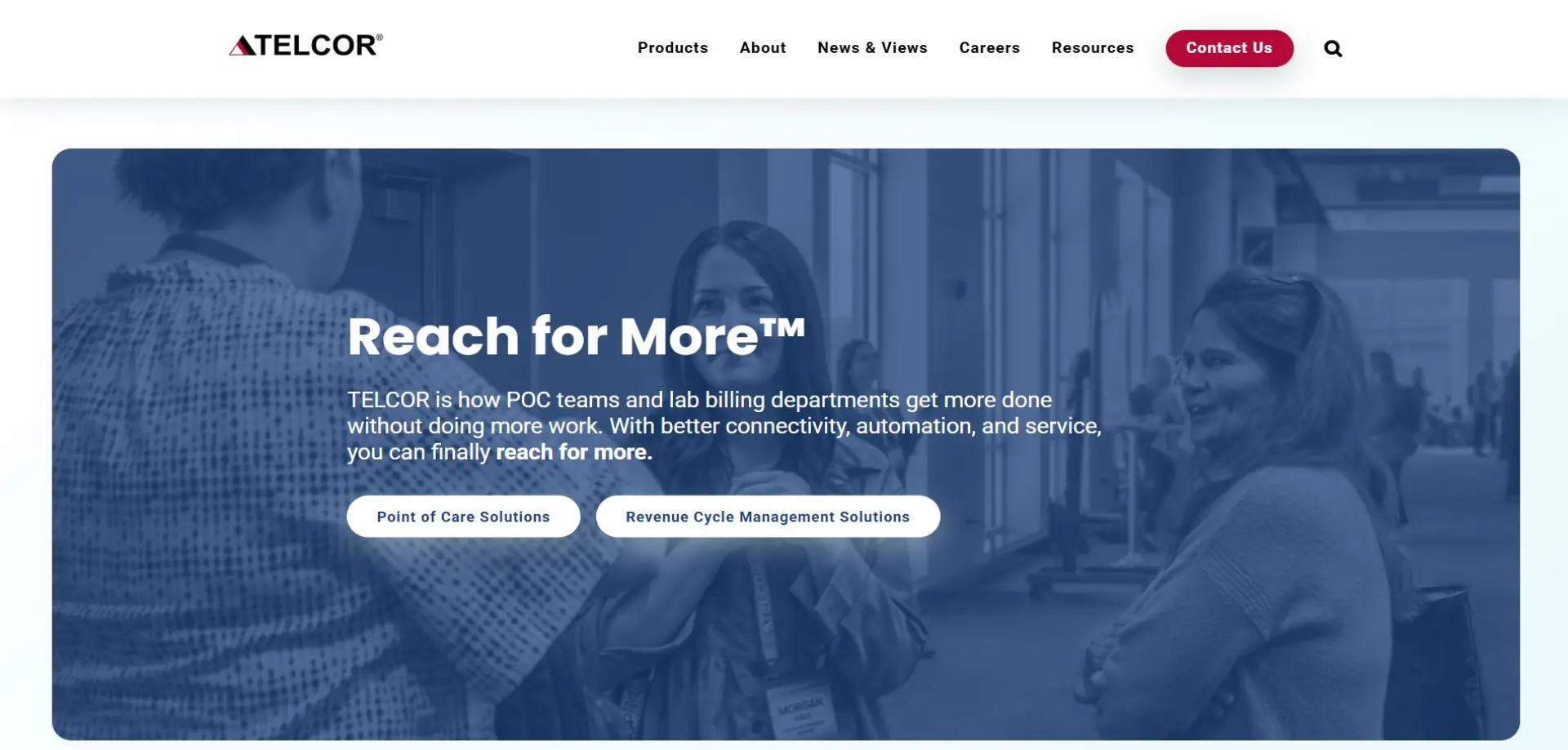 Homepage of TELCOR website