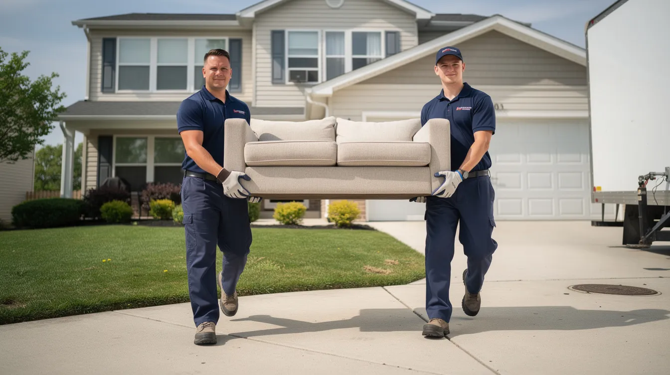 Junk removal truck in Lake Forest, IL