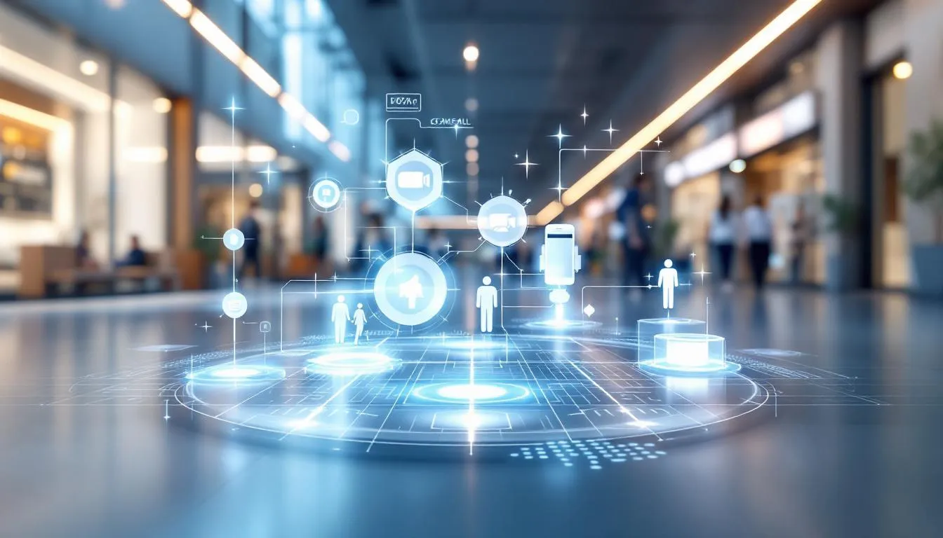 A diagram showcasing different methods to measure footfall.