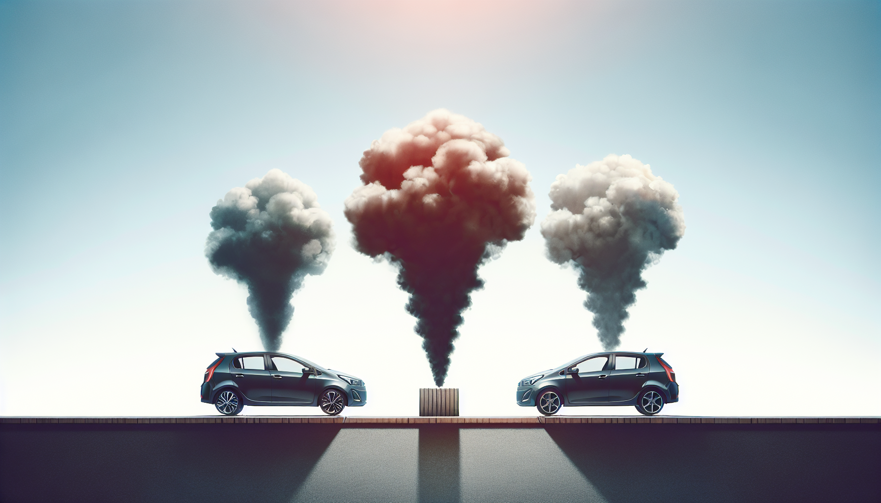 Comparison of carbon dioxide output between new and used vehicles