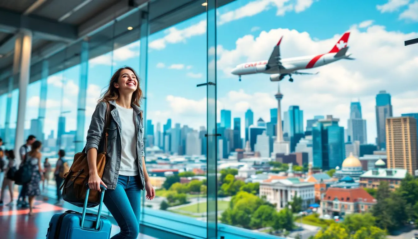 Arrivée au Canada pour les étudiants internationaux.