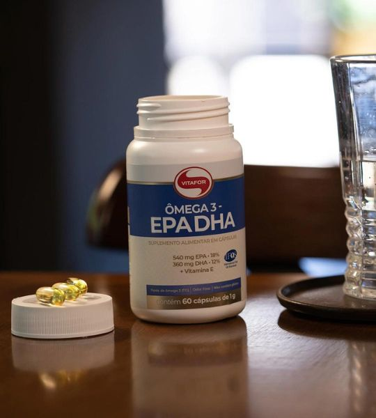 Ômega 3 EPA DHA da Vitafor. Imagem: site oficial da marca