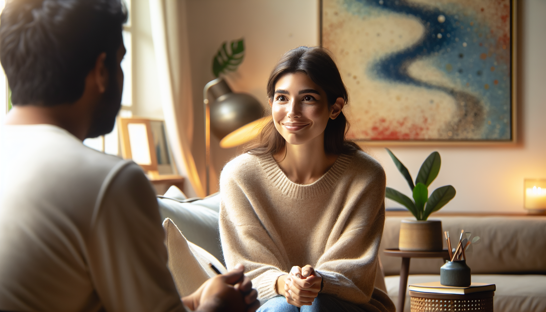 Licensed mental health counselor providing therapy