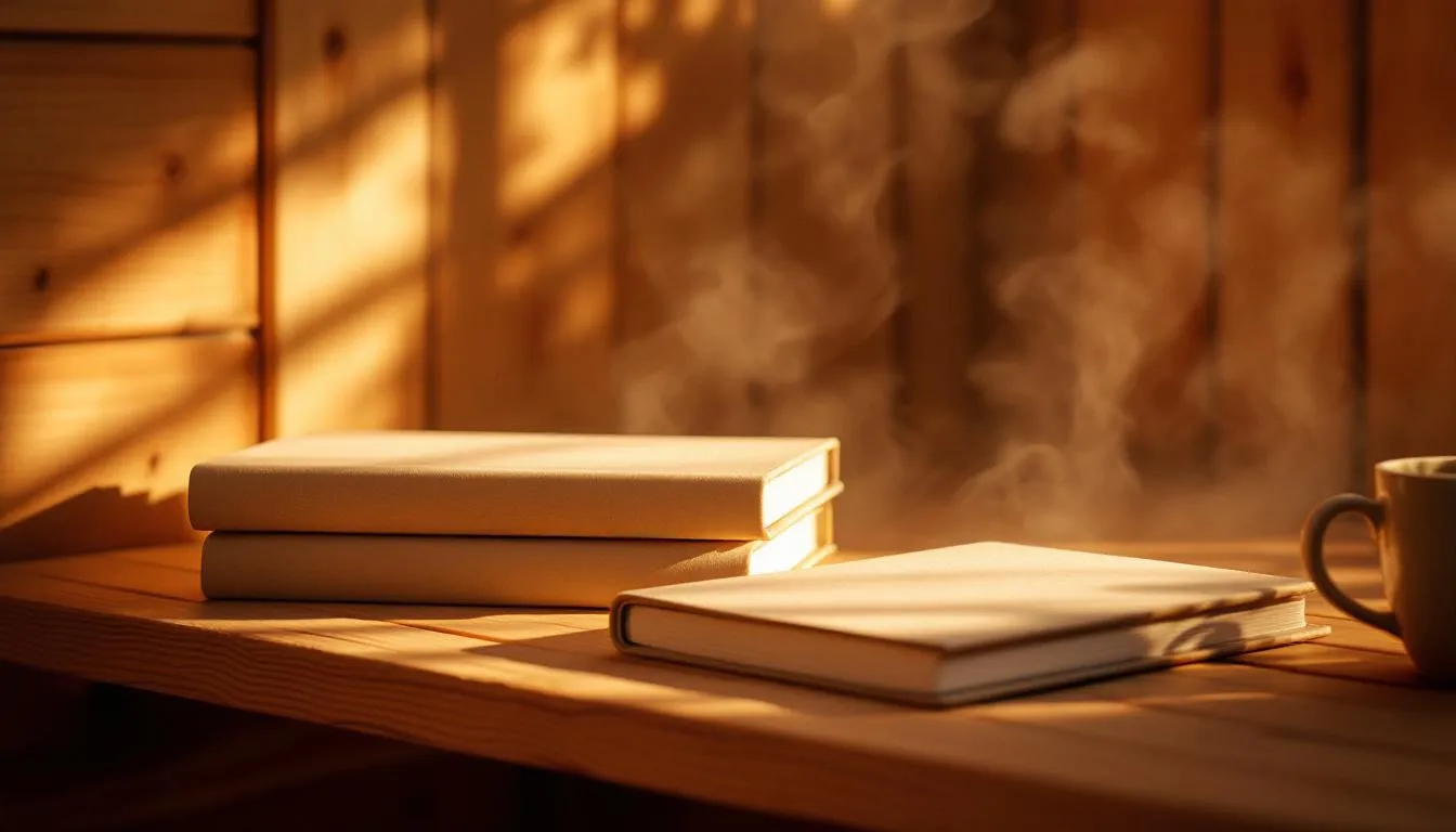 Compact and durable physical books that can withstand sauna conditions.