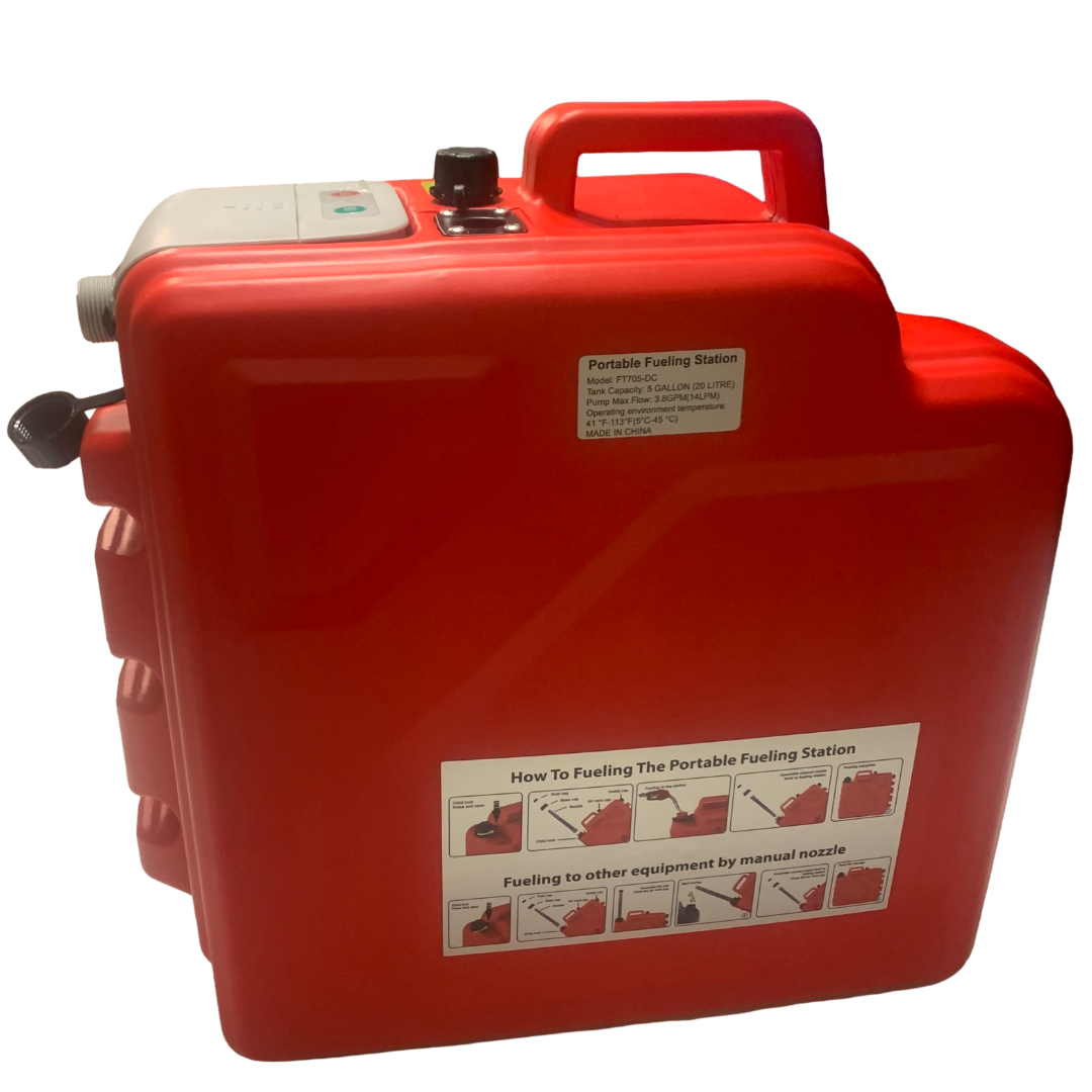 PumpMatic Portable Fuel Station - 5 Gallon Gas Can Pump