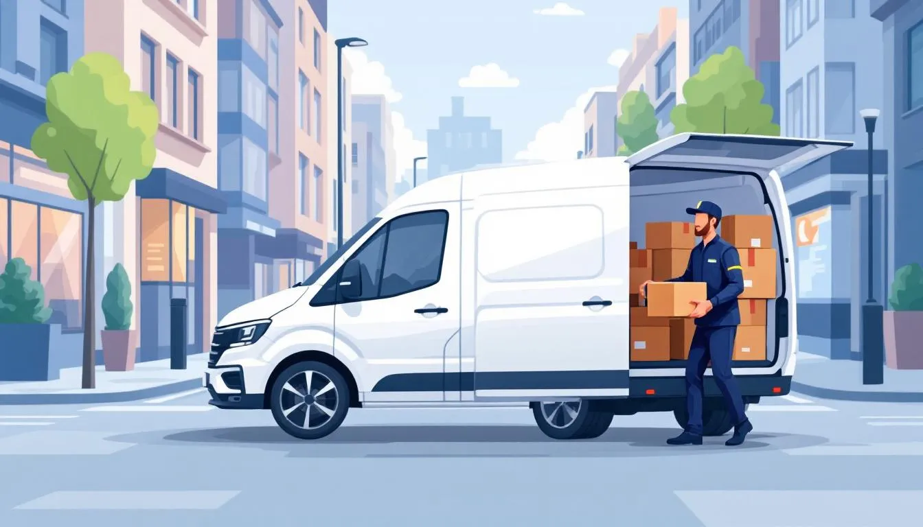 An illustration of a reliable man and van company in action in Finchley in the concept of 24-hour service.