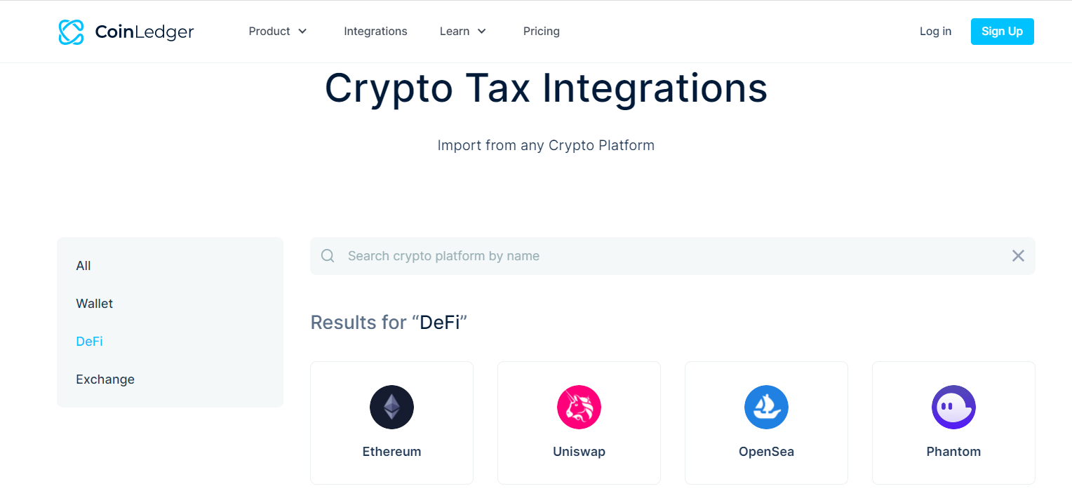 DeFi integration