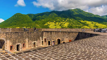 Brimstone Hill Fortress National Park, A view across the ramparts of the Brimstone Hill Fort in St Kitts