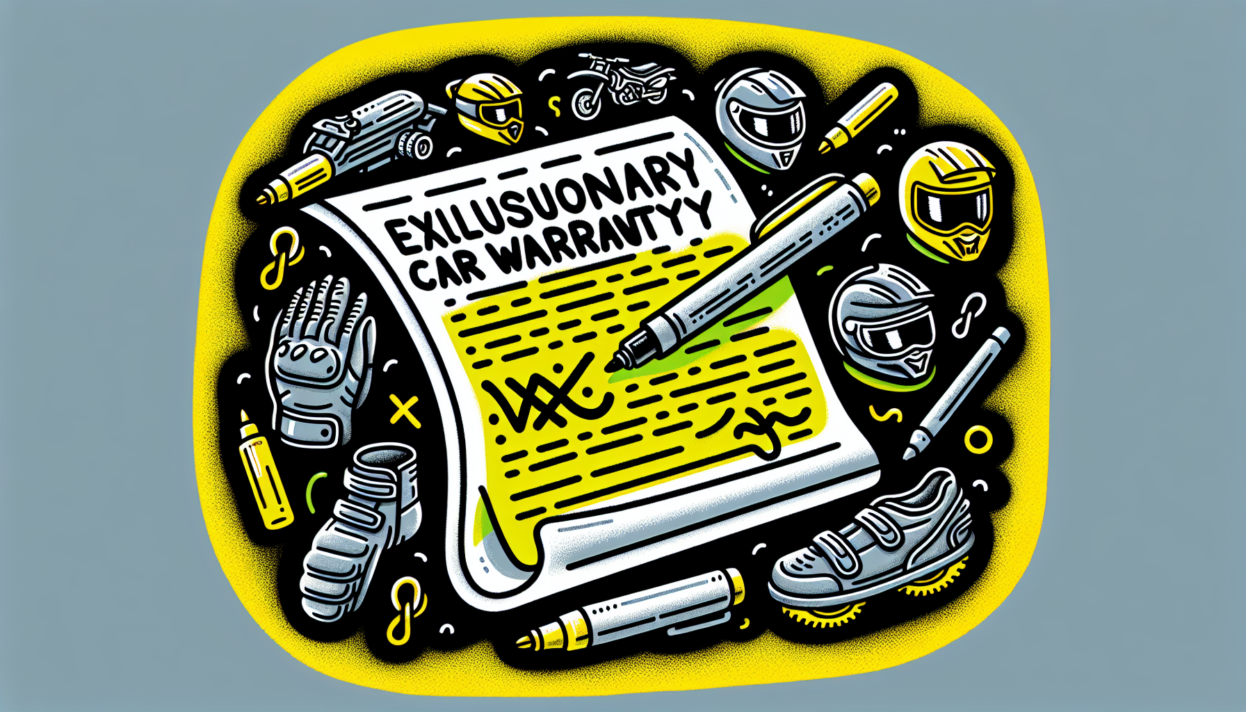 Exclusionary car warranty in fine print