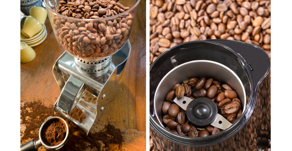 burr grinder and blade grinder