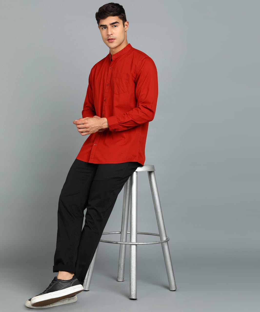 Shop Chinese collar shirt for men