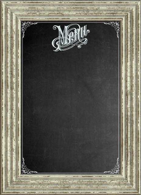 chalkboard, blackboard, menu