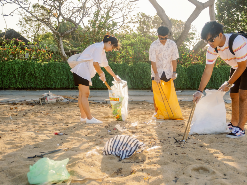 an illustration of a Personal Actions and Advocacy to cater the cricis of plastic in ocean 