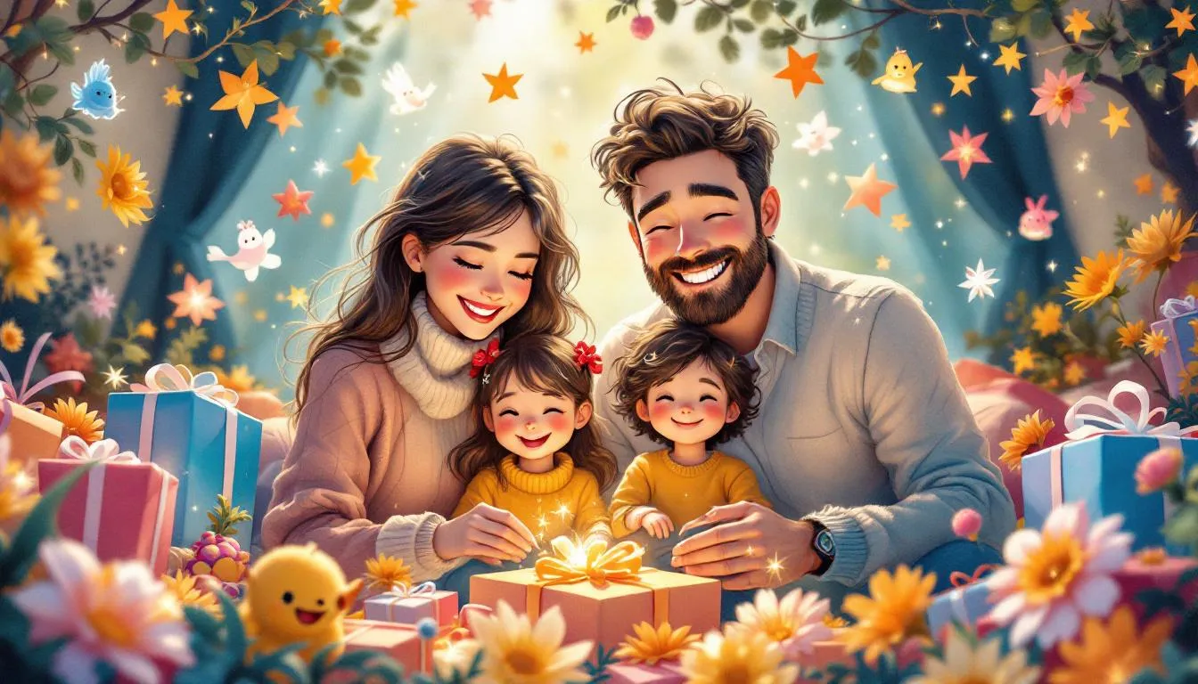 A beautiful personalized family portrait capturing cherished moments.
