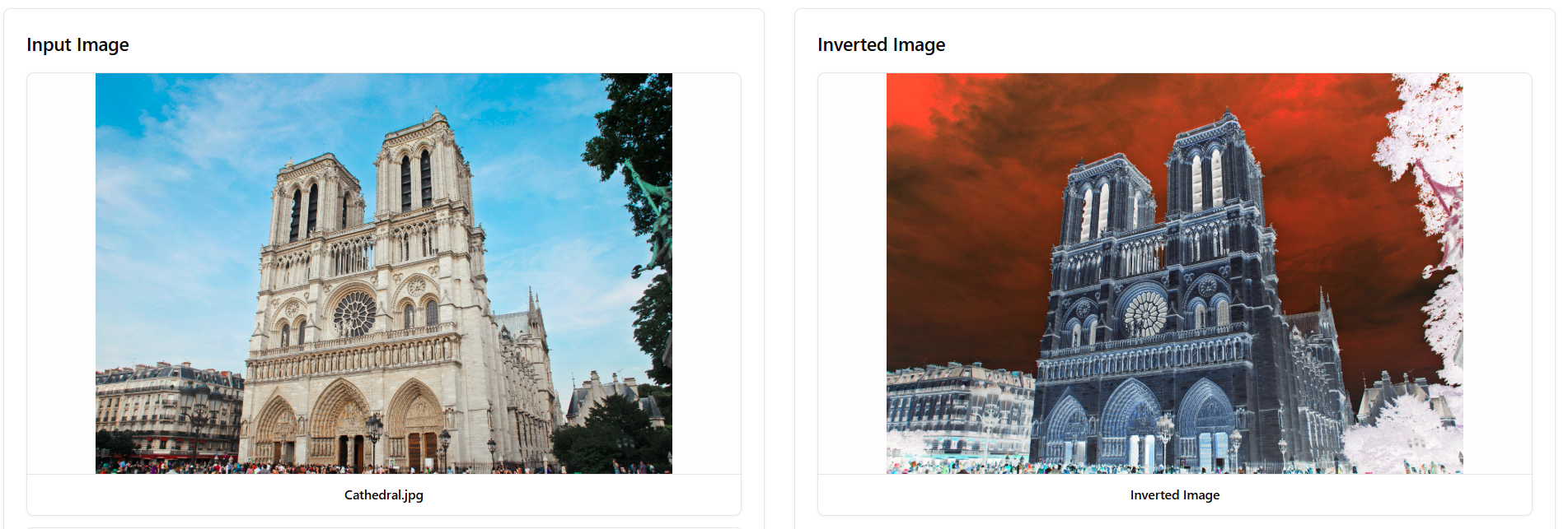 Inverted image