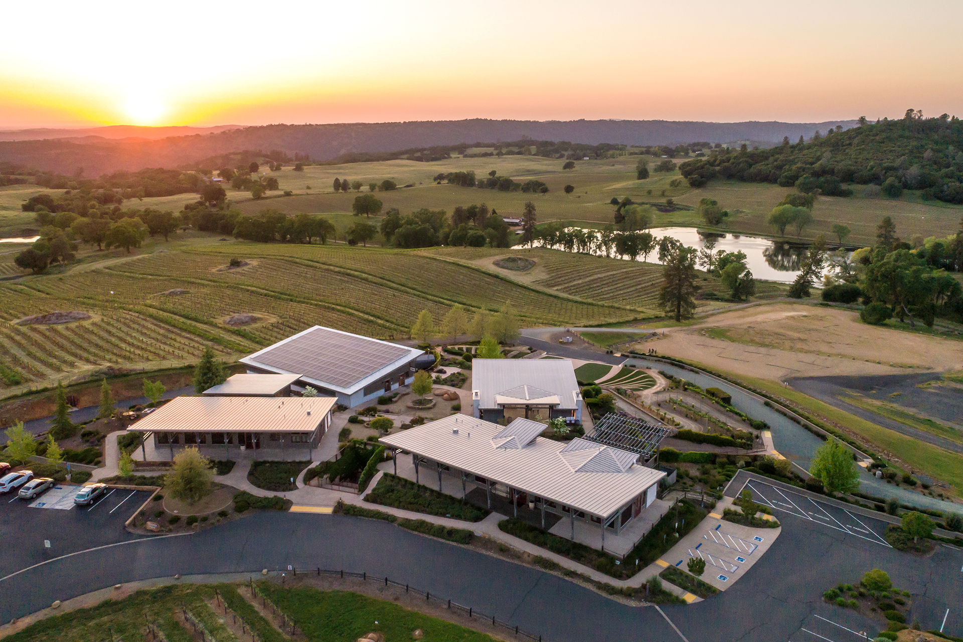 Aerial view of Helwig Vineyard & Winery