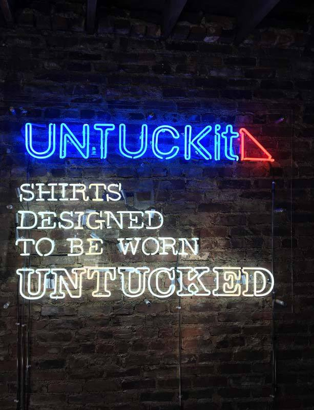 Untuckit has locations across the country. They hired us to handle locations locally, Dallas and New York City.