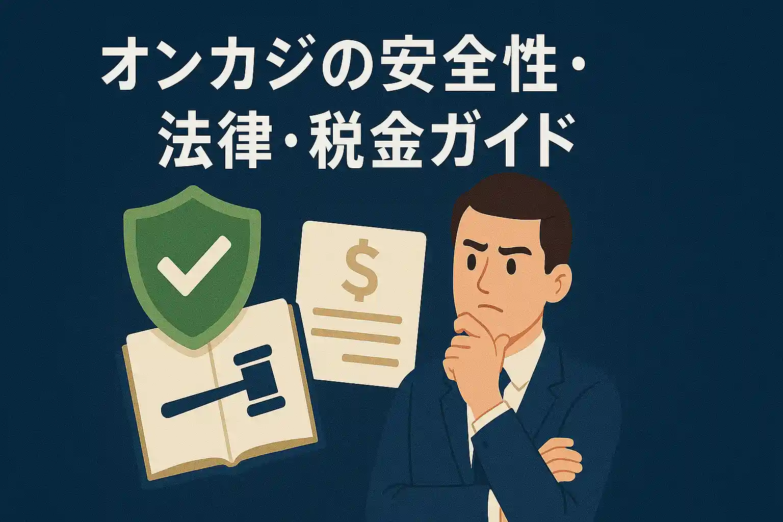オンカジの安全性・法律・税金ガイド