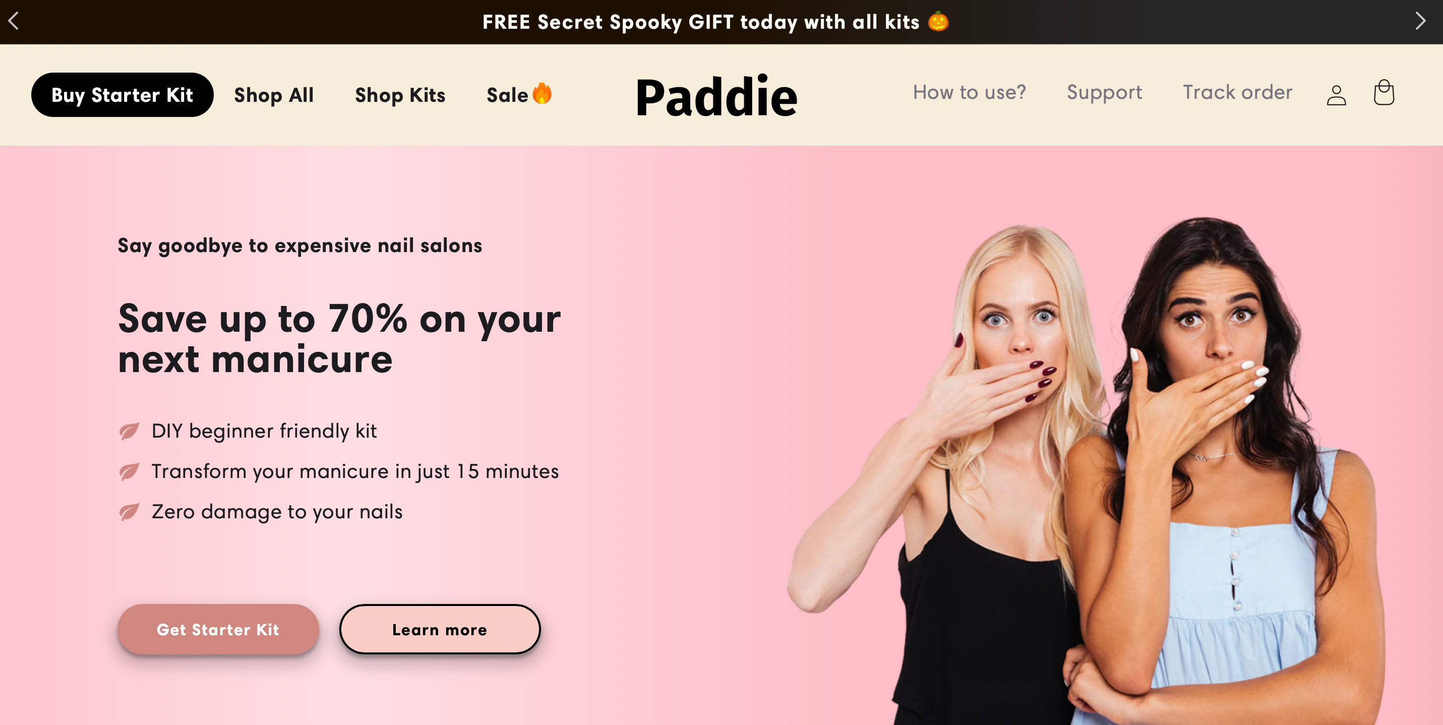 dropshipping stores - paddie nails