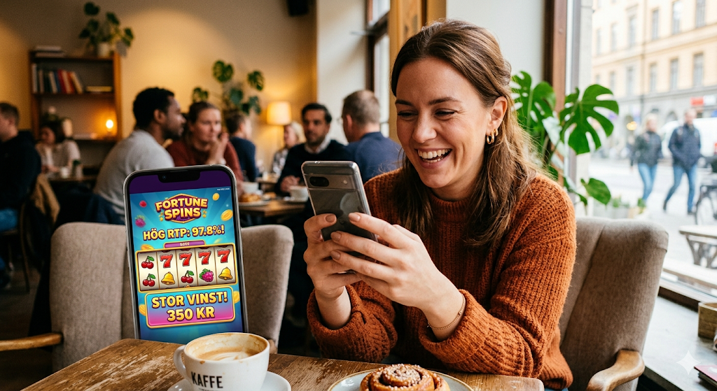 Spela slots på mobilen – online casino med hög RTP, free spins och chans att vinna pengar