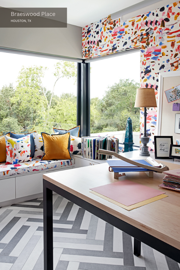 A vibrant craft room at our Braeswood Place project