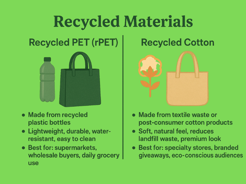 an illustration of a recycled materials