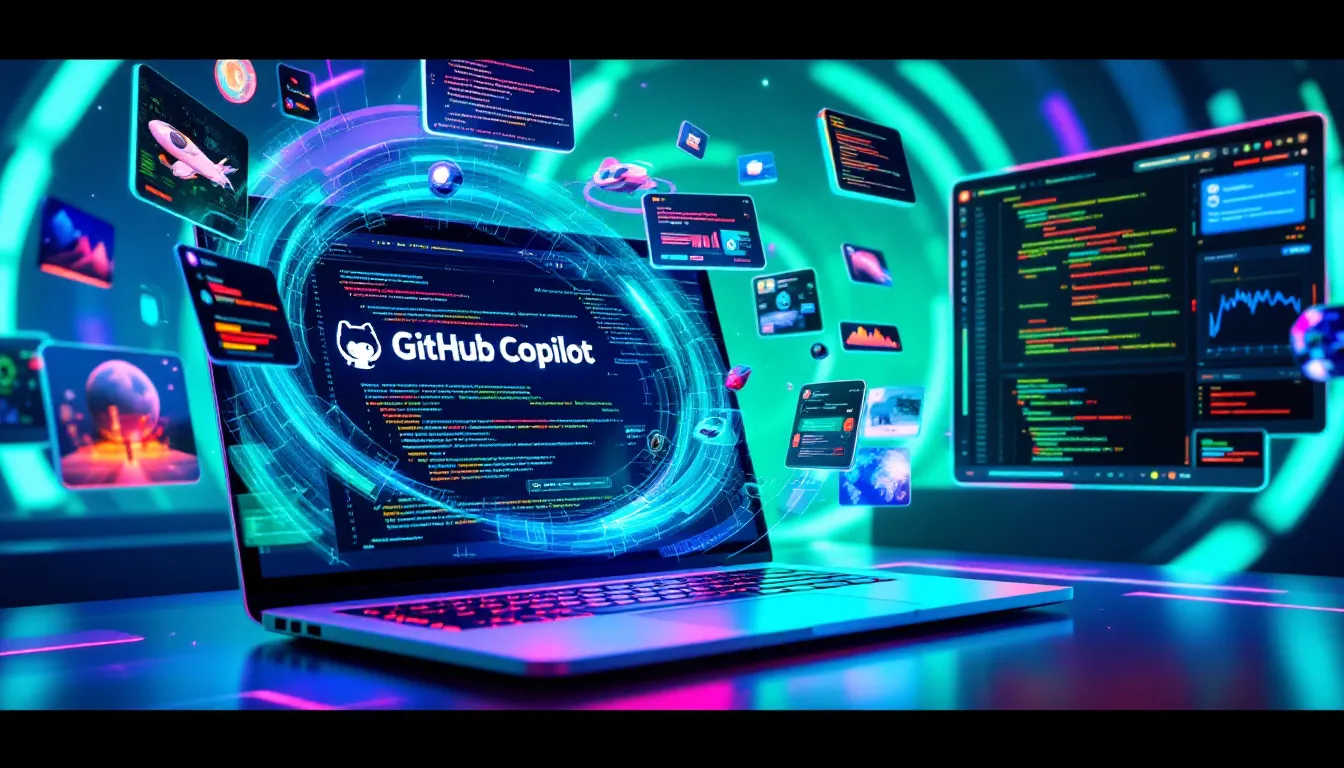 GitHub Copilot interface demonstrating seamless integration with development environments.