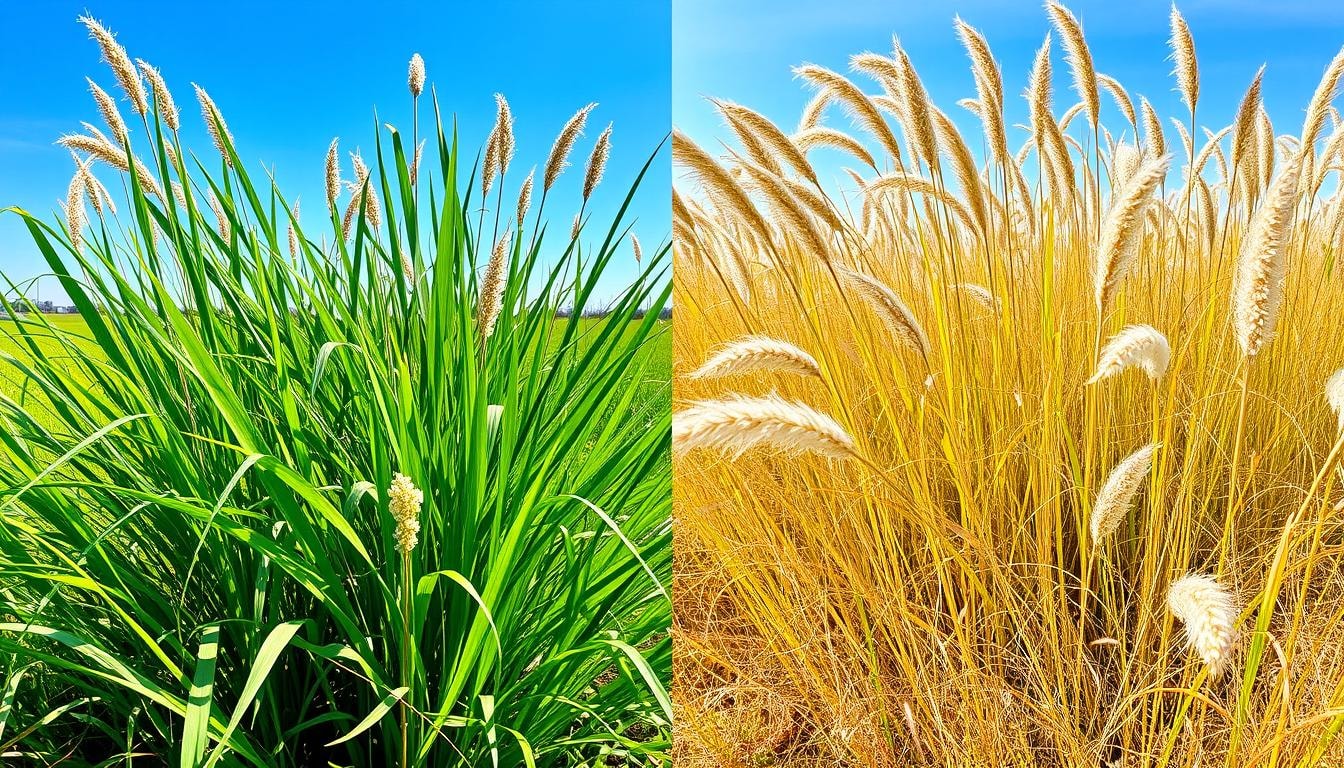cool season and warm season grasses