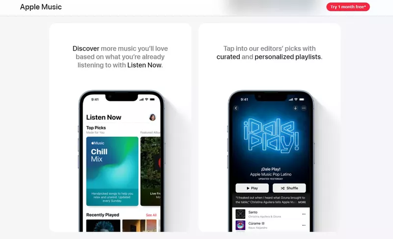 Apple music personalized promotions