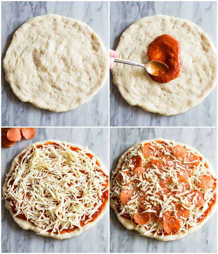 Pizza making phases
