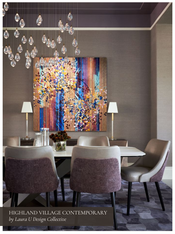 Highland Village Contemporary dining room