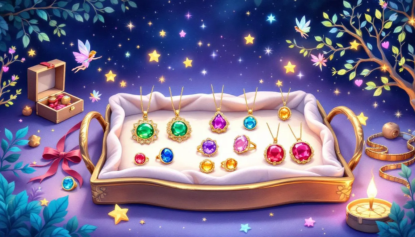 Custom birthstone jewelry pieces designed for personalized gifting.