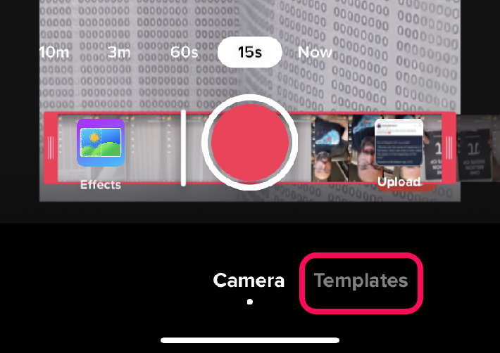 Image showing how to get to Templates