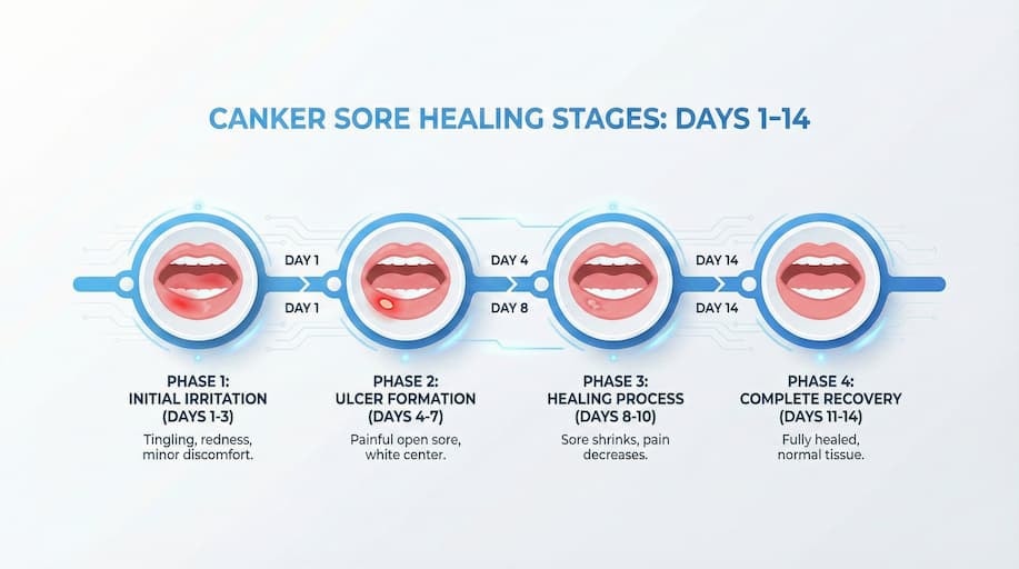 Healing Stages of a Canker Sore