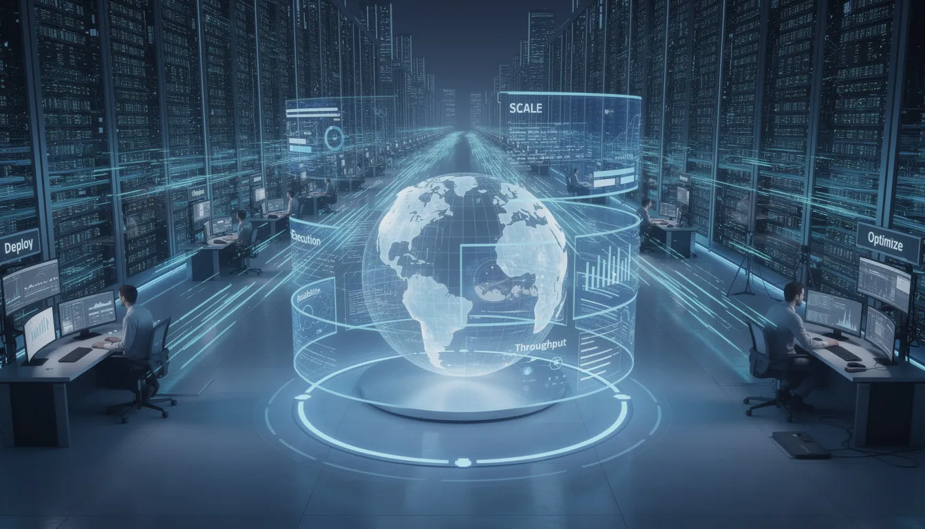 The image depicts a digital workspace showcasing various marketing automation tools designed to streamline business growth. It illustrates a user-friendly interface with features for managing customer data, optimizing email campaigns, and automating workflows, highlighting the efficiency of marketing automation software for small businesses.