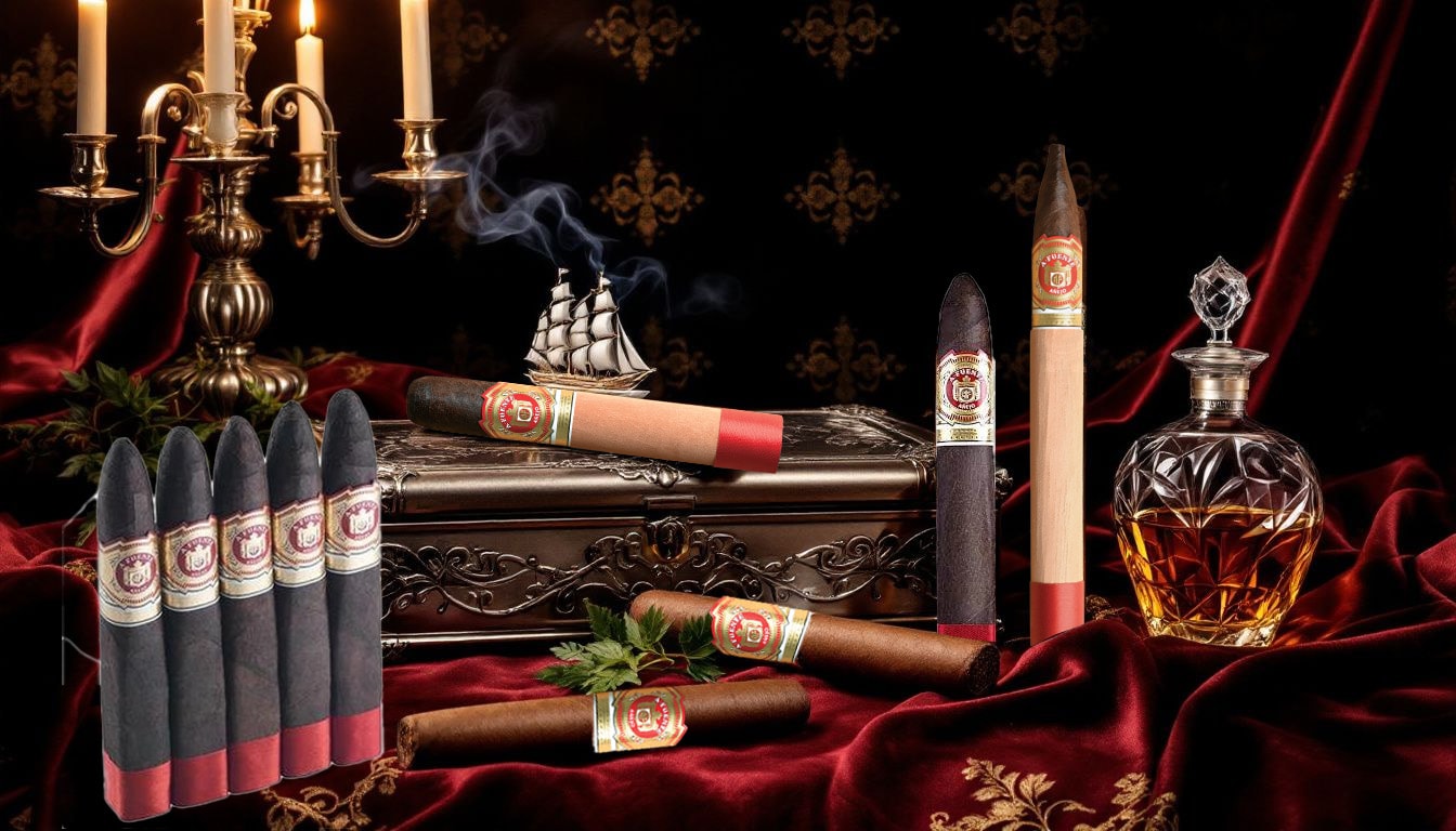 An assortment of Arturo Fuente cigars displayed elegantly, showcasing their legacy.