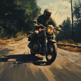 motorcycle on road