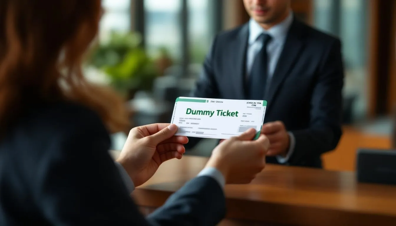Dummy ticket for visa application
