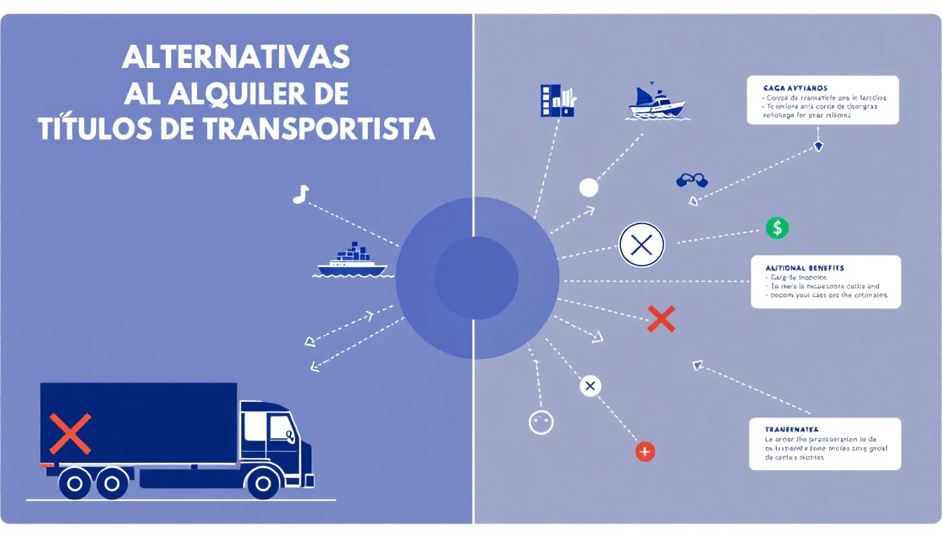Alternativas al alquiler de títulos de transportista.