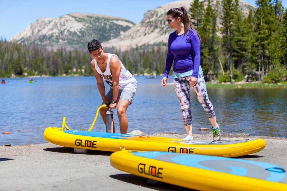 store your inflatable paddle board after you inflate it before paddle boarding