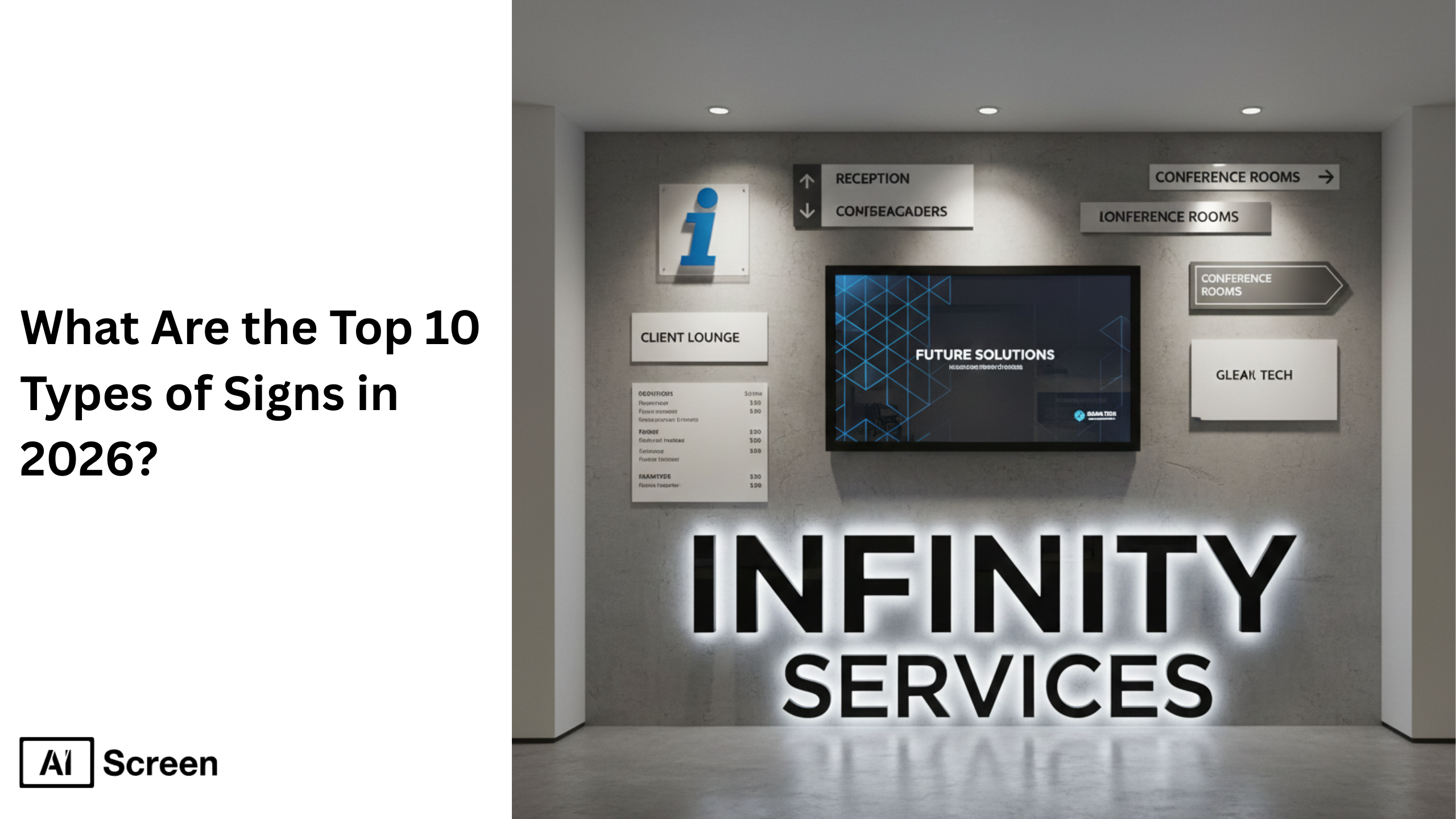 business signage display types