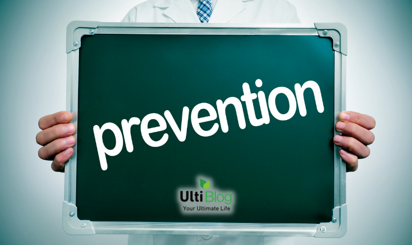 Prevention written on a board in a post about Bodybuilding Bubble Gut