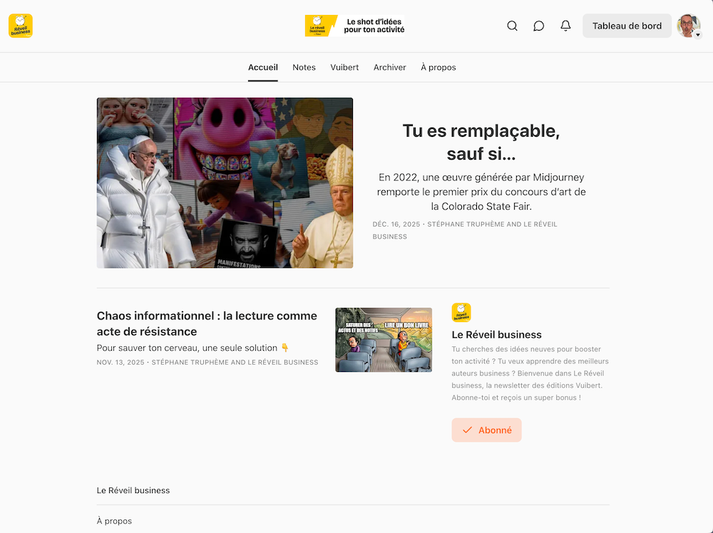 Le Réveil Business by Vuibert