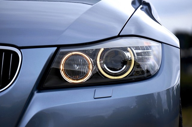 headlight, bmw, auto