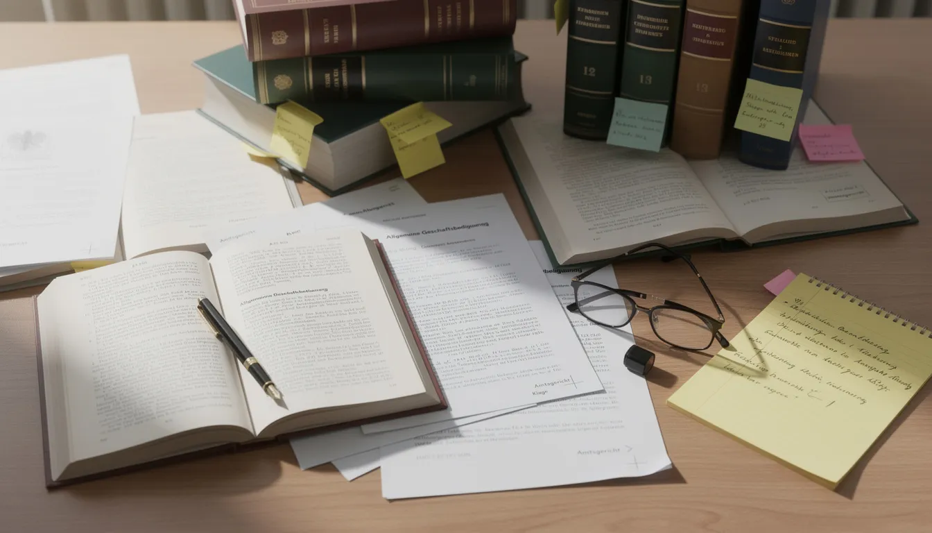 Auf einem Schreibtisch liegen verschiedene Gesetzestexte und juristische Dokumente, die sich mit der Rechtslage von Cannabis und THCA in Deutschland befassen. Die Papiere sind sorgfältig angeordnet und enthalten wichtige Informationen über die Eigenschaften und die Wirkung von Cannabinoiden sowie die gesetzlichen Bestimmungen zu THCA Produkten.