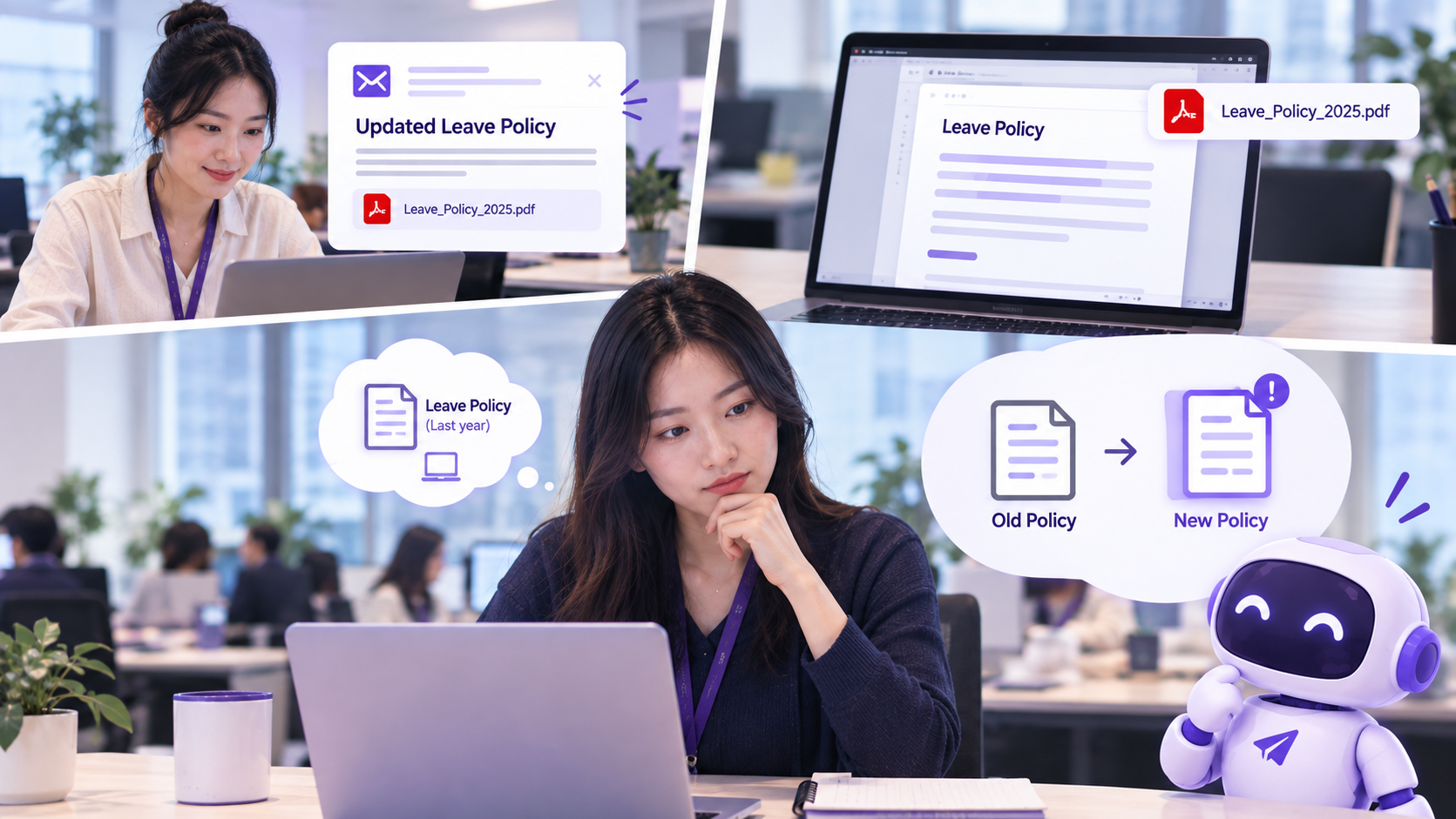 A reliable HR system helps employees understand policy changes, benefits, HR processes, and compliance requirements without having to search through multiple files and resources.