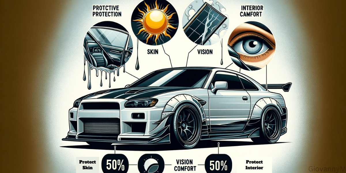 rear benefits of 50% tinting.